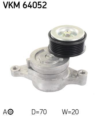 Rolo tensor da correia trapezoidal estriada SKF ref. VKM 64052